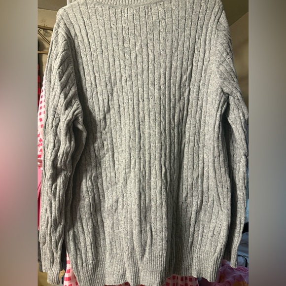 NWT KAREN SCOTT GREY SWEATER PLUS SIZE 2x. Nice Thin Sweater for Fall ๐. - Picture 2 of 3